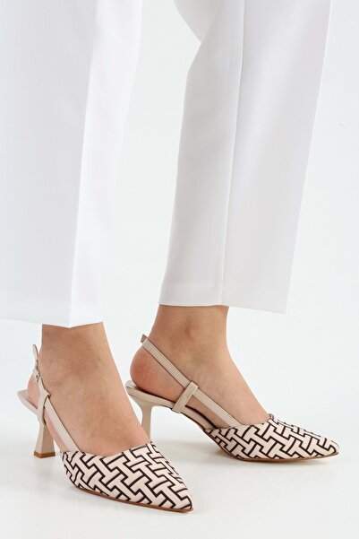 Shoeberry Γυναικείο στιλέτο με τακούνι με σχέδιο Figga