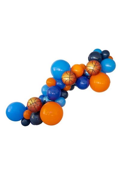 MERİ PARTİ Basketball Concept Balloon Chain Basketball Foil Balloon