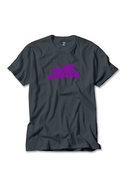 Z zepplin Μαύρο Sabbath Purple Text Smok T-Shirt