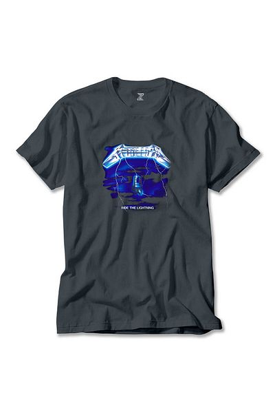 Z zepplin Metallica Ride The Lightning Smoked T-Shirt