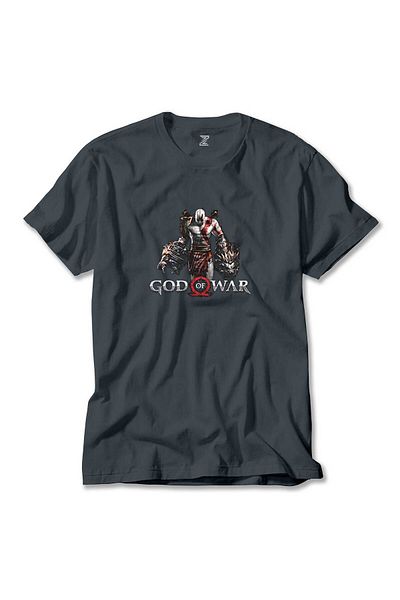 Z zepplin Καπνιστό μπλουζάκι God Of War Kratos Lion