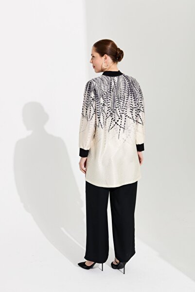 FUAT GÜRSEN Fuat Gürşen 1321 Jacquard and Collar Detailed Tunic