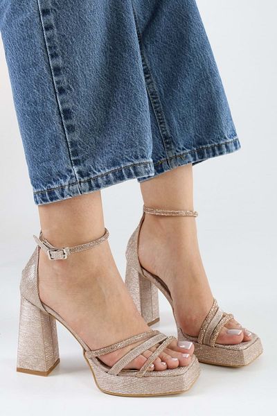 Shoeberry Pantofi cu toc cu platformă Dian Rose pentru damă