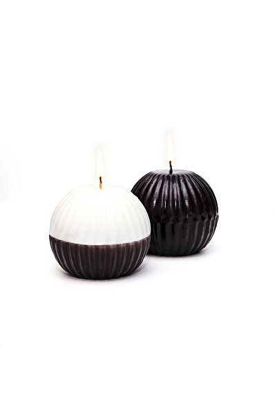 Missi 2li Fitilli Degrade Siyah Top Mum (8 Cm)