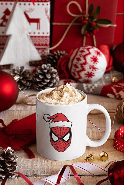 POPULUS Spiderman Merry Christmas Kupa Bardak