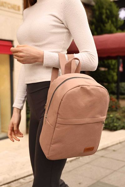 KIRASE Καθημερινό αθλητικό σακίδιο πλάτης Unisex από ύφασμα καμβά με θήκη και ρυθμιζόμενο λουράκι