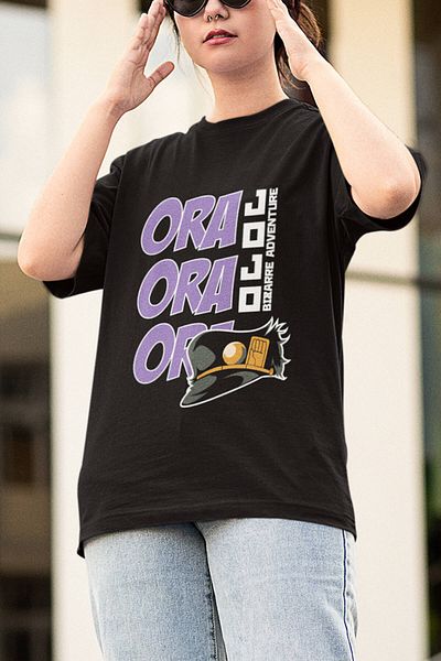 POPULUS Μπλουζάκι Anime Jojo Ora Ora Ora