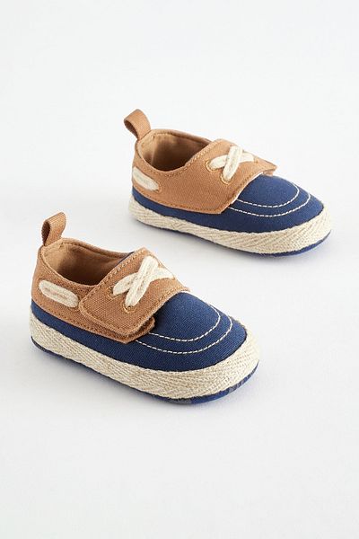 Next Baby حذاء أطفال بنعل ناعم باللون الأزرق الداكن