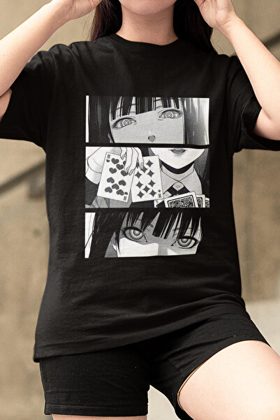 POPULUS Μπλουζάκι με κολάζ Anime Kakegurui