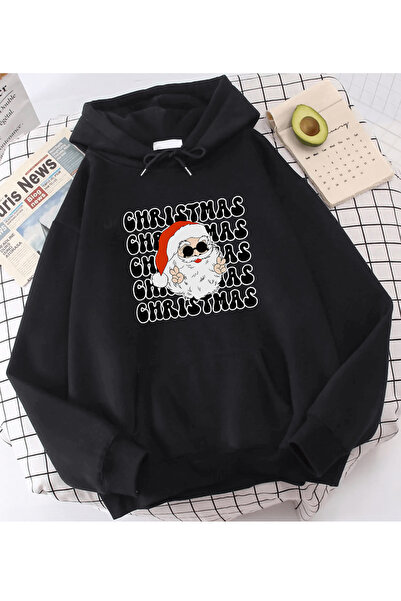 POPULUS Санта Клаус Різдво Новий Рік Капюшон Світшот