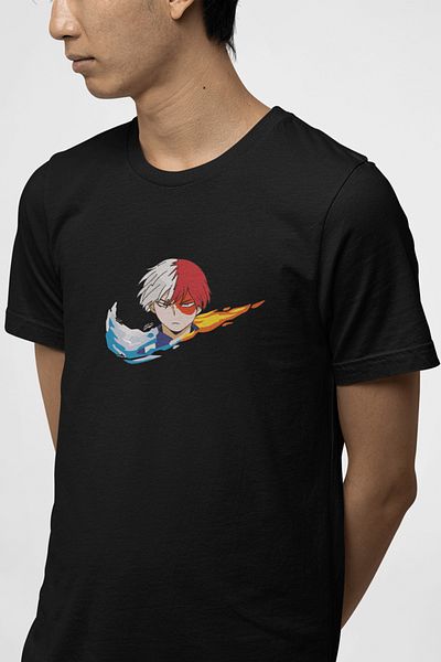 POPULUS Μπλουζάκι με λογότυπο My Hero Academia Todoroki Minimal