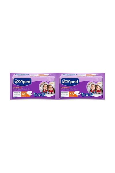 Canped Waistbanded Textile Diapers Extra Small 25-55kg (xs) 30pcs 2pack