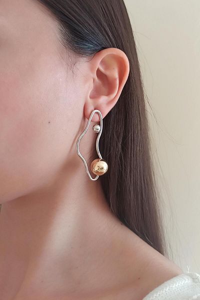 By Zeyna Aksesuar Women's Vip Series Special Design Earrings