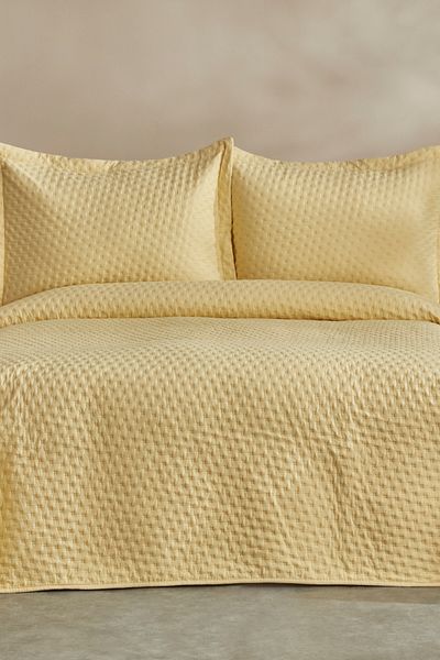 Karaca Home Breeze Soft Double Bedspread Yellow