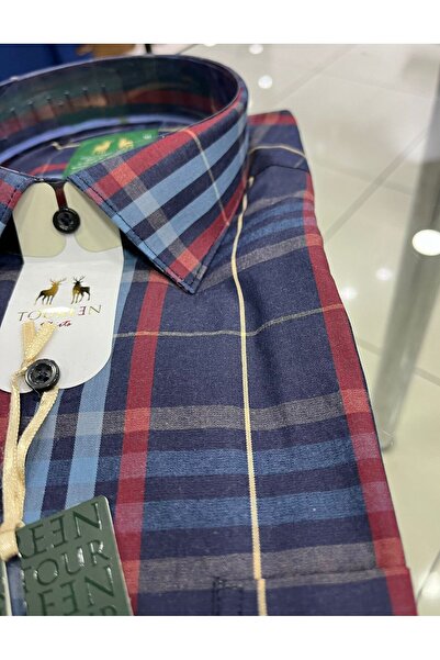 MASSARO Льняна бавовняна сорочка з короткими рукавами