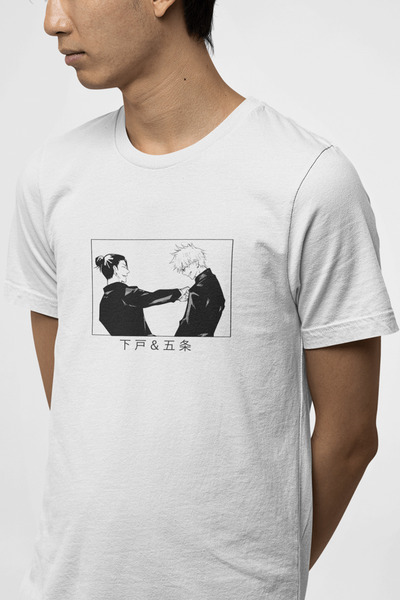 POPULUS Jujutsu Kaisen Geto Gojo Bff bela majica