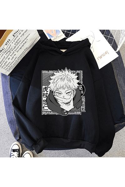POPULUS Hanorac cu glugă Anime Jujutsu Kaisen Itadori Sukuna