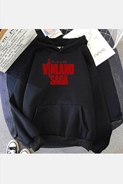 POPULUS Pulover sa kapuljačom sa natpisom "Vinland Saga"