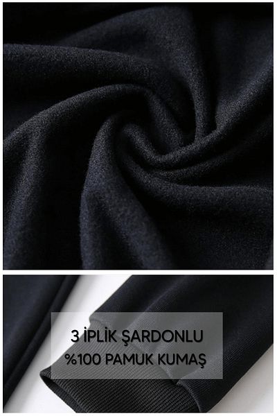 POPULUS Blue Lock Black Hooded Sweatshirt