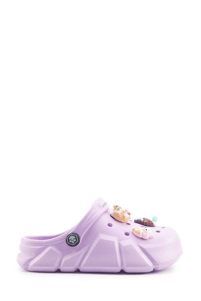 lumberjack CHARIKA G 4FX. Lilac Girl's Sabo Slippers-Lilac