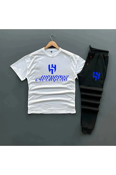 Pisa Art Al-Hilal Avengers World Record Special Design T-shirt-Sweatpants Combination
