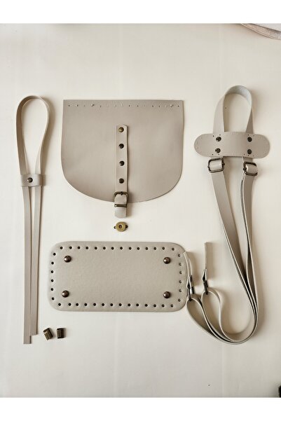 FERİHA HOBİ AKSESUAR طقم حقيبة ظهر جلدية محبوكة