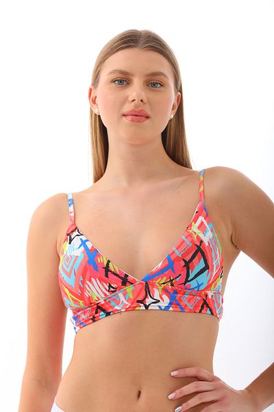 segiza Bikinioberteil mit geometrischem Muster