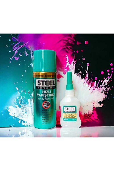 STEEL Genel Markalar Steel 100ml+8gr Hızlı Yapıştırıcı 1+1 (2 ADET)