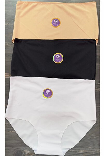 Manolya secret Kadın 6 Li Paket Ekstra Yüksek Bel Lazer Kesim Esnek Iz Yapmay...