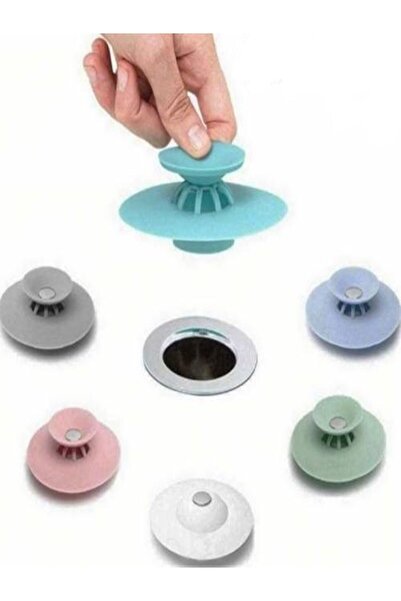CNGZSHOP Yuvarlak Silikon Lavabo Ve Küvet Süzgeci, Lavabo Tıkacı