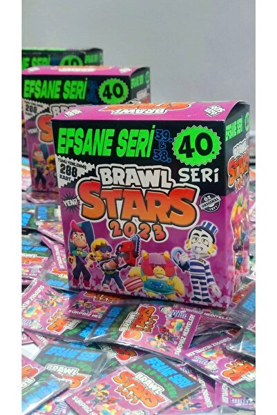 BRAWL STARS Efsane 40. Seri Son Seri 2'li Paketlerde 50x2 Toplam 100 Adet Kutusuz Oyun Kartı-eğlence Kartı