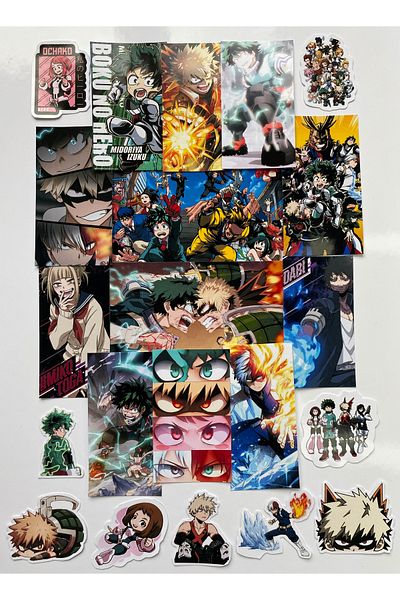 Hara Company مجموعة ملصقات My Hero Academia Anime Moments