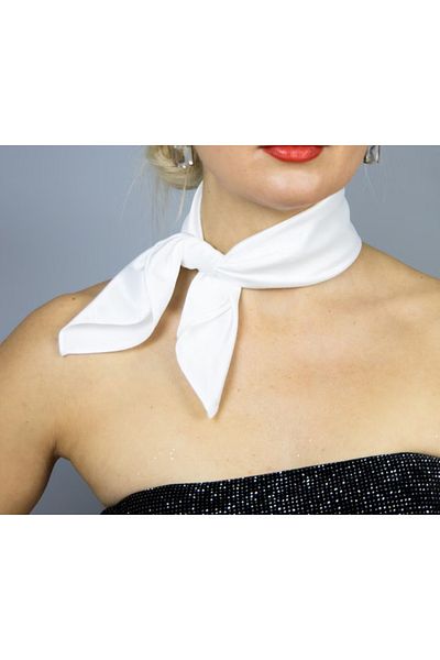 es moda shop Sarah Beige Satin Scarf - Neck Tie Scarf