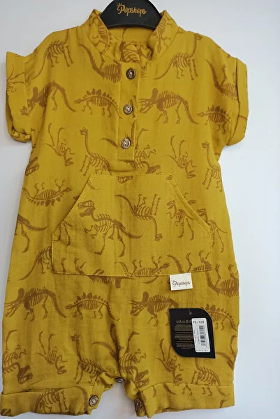 DFN DINOSAUR PRINTED MUSLIN JUMPSUIT