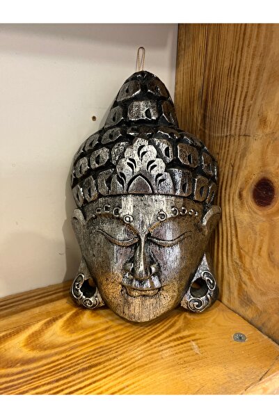 cemfa Ahşap Buda Silver Renk Hediyelik Asmalı