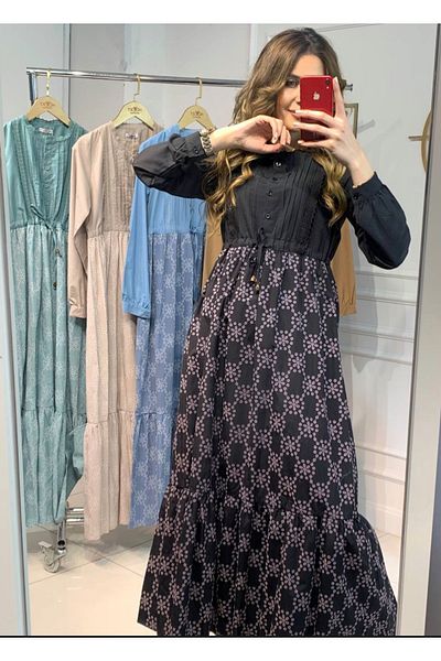 Zübeyde Sayın Oversize Long Linen Dress