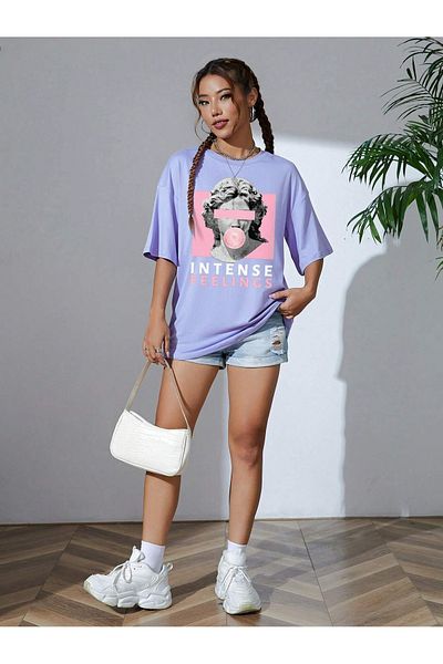wicromed Μπλουζάκι Intense Feelings Printed Unisex Oversize