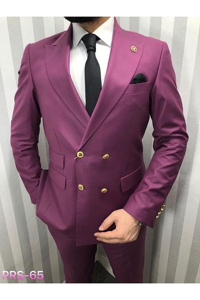 MASSARO Kétsoros Slim Fit öltöny