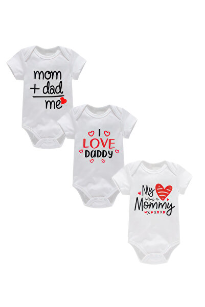 CACTUS COLLECTION MOTHER FATHER FAMILY SET 3-PIECE COTTON Baby Bodysuit