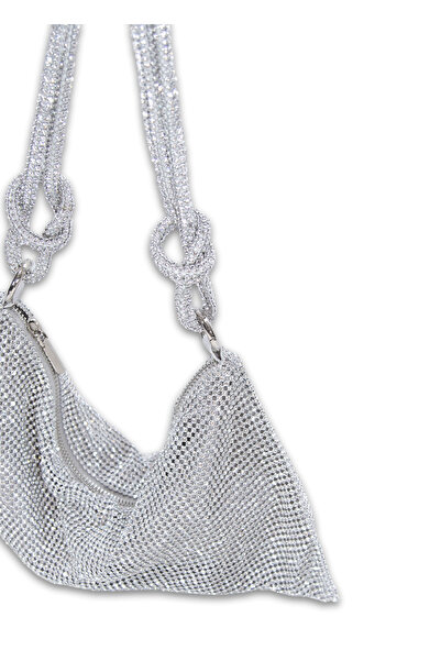 Sun Pieces Silver Colored Marla Stone Shoulder Bag