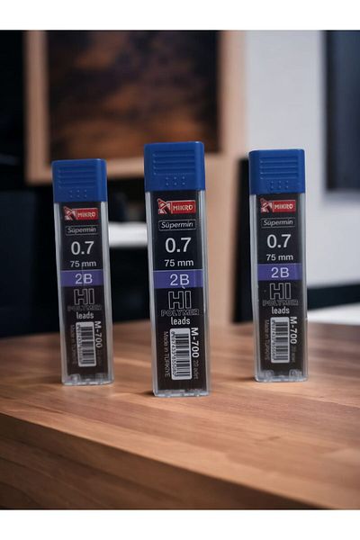 Mikro Supermin Tip Pen 0.7 Tip 2B 3 Pieces