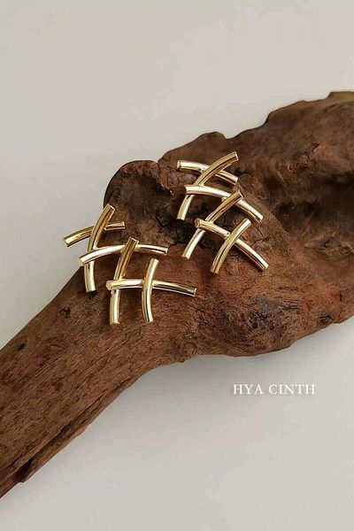 By Zeyna Aksesuar Women's Special Design 4 cm Earrings 002