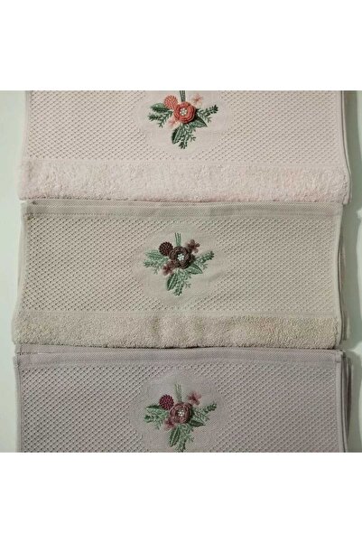 HMZ MORMENEKŞE HMZ ТЕКСТИЛЬНИЙ ПАНЕЛЬНИЙ ВЗОРЕЦЬ З БАВОВНИ 3 ШТ. 50X90 РУШНИК ДЛЯ ОБЛИЧЧЯ. ДЛЯ ВИПРАВЛЕННЯ, ЩОДЕННОГО ВИКОРИСТАННЯ.