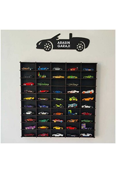 Nirvana Decor Oyuncak Araba Rafı 50'li Siyah (hotwheels Ve Matcbox Arabaları ...