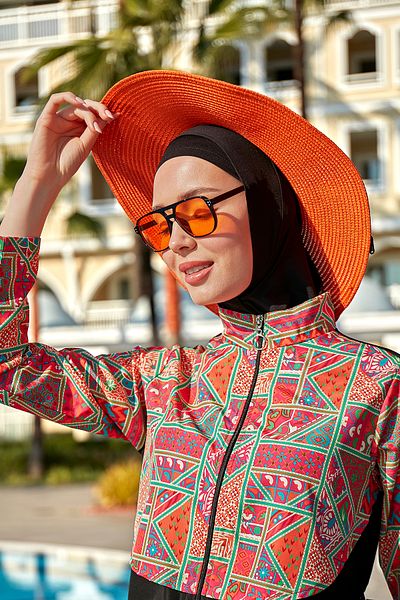 Remsa Mayo Ribbon Detailed Straw Hat Orange Rş-75