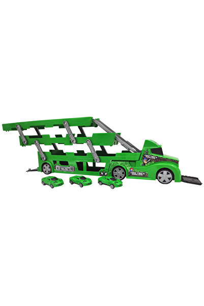Farbu Mine Truck 3 Arabalı Yeşil Tır Tkm-1033