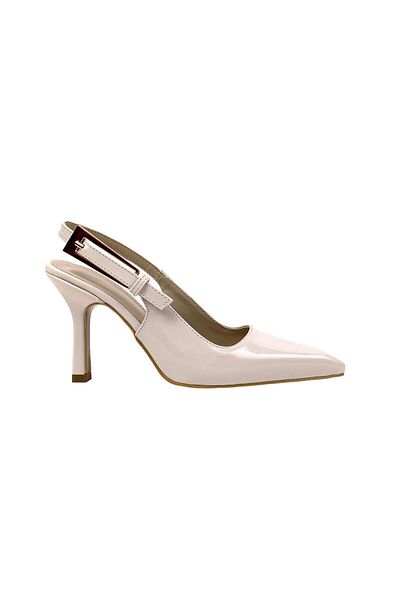 bescobel Women's Lerya Skin Patent Leather Patent Leather Heeled Shoes 9 cm 5118