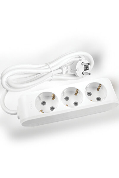 VİKO Torunoğlu Elektronik Viko 3'lü Grup Priz 2 Mt Çocuk Korumalı