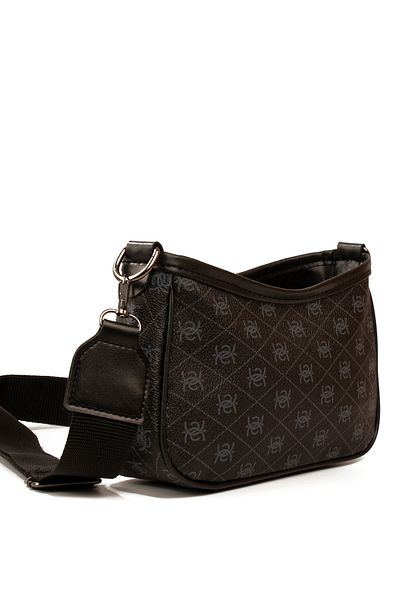 Luwwe Bag's Geantă de umăr din piele cu model, cu închidere cu fermoar, coloană, căptușită în stil baghetă (20820)