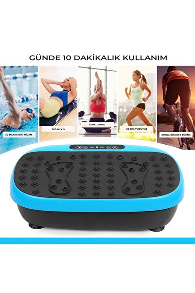 Relax Vibro Vibration Plate Egzersiz Fitness  Ve Titreşimli Basen Karın Kol Bacak Spor Aleti Cihazı